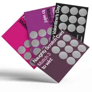 8PCS Naughty Couples Scratch Off Card Valentines Gift for Boyfriend Husband Anniversary Birthday Gi As Shown
