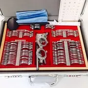 104 pcs metal rim trial lens set with Aluminium case Optometry Optical tool