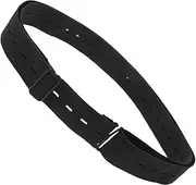 Happyyami Shirt Keeper Belt Band Shirts Belt Buckles for Men Woman Belt Shirt Stays for Women Protectors Accessories Stretch Belt Women Gold Shirt Strap Shirt Tucker for Women Fabric Black