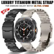 Luxury Titanium Band Link Bracelet For Samsung Galaxy Watch Ultra 47mm Quick Fit