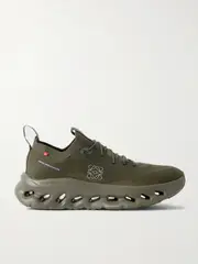 [LOEWE] LOEWE - + On Cloudtilt Stretch Recycled-knit Sneakers - Army green - 36 36 Green