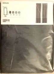 Ikea MARJUN Room darkening curtains 57x98 " 1 pair, gray 702.984.22 - NEW