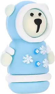 NULYLU Cute Bear Silicone Cuticle Scissors Cover Protective Nipper Cover for Nail Care Versatile Design for Scissors Tweezers Stylish Functional Accessory for Grooming