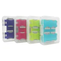 在飛比找蝦皮購物優惠-馬卡龍8片裝microSD卡專用收納盒(藍色)