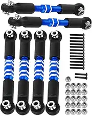 RC Aluminum Adjustable Turnbuckles Camber Links Toe Link Upgrades Part for 1/10 Senton/Granite/Vorteks 3S BLX(Mege550).Alloy Adjustable Turnbuckles Hops Up.Navy Blue(6PCS)