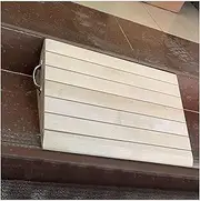 Portable Anti-Skid Wooden Threshold Ramp 2" 3" 4" 5" 6" Rise, Transition Ramp for Cars/Motorcycle/Wheelchairs (Size : 38.8x35x15cm)