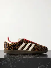 [adidas Originals] adidas Originals - Samba Og Leather-trimmed Leopard-print Pony Hair Sneakers - Leopard print - UK 4 UK 4 Animal print