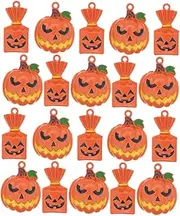 [Generic] 20pcs Bracelet Charms Halloween Pumpkin Charm Gold Spacer Beads Decoration Halloween Jewelry Making Pumpkin Necklace Charms Fall Decor Kit Cherry Charm Mini Charms Zinc Alloy