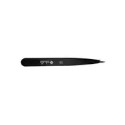 Caronlab Grip Pointed Tip Tweezer B2 (Matte Black) Eyebrow Hair Removal