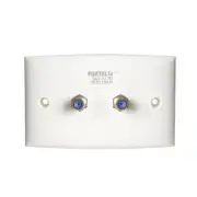 Foxtel Approved Wall Plate With 2 Sockets Durable Socket To Socket Connections
