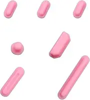 14 PCS Dust Plug Cover Dirt Plug Cups Set for MacBook Pro 14/MacBook Pro 16 M4 M3 M2 M1 Pro/Max 2025-2021, Dust Plug for HDMI, Thunderbolt, SD, Charger Port & Headphone Accessory Protective Cover-Pink