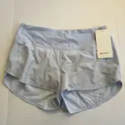 Lululemon Speed Up HR Short 2.5" Lined Women's In Blue Size 12