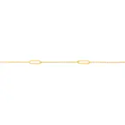 9ct Gold 19cm Multi Paperclip Trace Bracelet