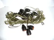 12 VINTAGE STANDARD BULB SOCKETS WITH 8' CORDS MIB