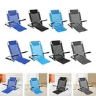 Floor Chair with Back Support Adjustable Low Seat Camping Chairs Back Rest