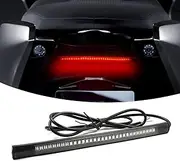 Sodcay 1 PC 8In Flexible LED Light Strip, 48SMD Waterproof Car Light, Universal LED Turn Signal, for Motorcycle Scooter (Black)