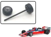 Scalextric C4422/04 Front Wheels Tyres Axle For 1978 Brabham BT44 F1 'J Watson'