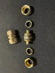 Tool Free Brass Coupling For Pex 3/8" X 3/8" Pack Of 10