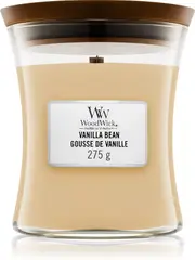 Woodwick Vanilla Bean scented candle jar 275 g