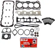 DNJ HGB525 Cylinder Head Set with Head Bolt Kit For 1989-1995 for Geo Tracker 1.6L 1588cc 98cid L4 SOHC