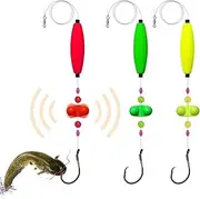 Catfish Fishing Set, Catfish rattles, 2025 NewFishing Hook Takedown Rigs, Double Rattle Beads and Double Rig, Float Tackle Rig Peg, Circle with Rattler Equipment