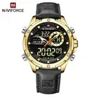 NAVIFORCE Men Watch Digital Quartz Countdown Wristwatch Big Boy Sport Watch Male