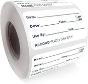 RUNJIDO 500 Pcs 1x2 in Dissolvable Food Labels,Dissolvable Labels,Self-Adhesive Kitchen Date Labels,Canning Labels,Kitchen Food Stickers,Food Container Labels