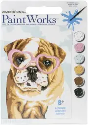 Paint Works Paint By Number Kit 8"X10"-Dog Love
