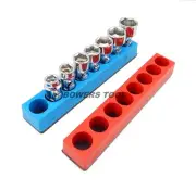 Mechanics Time Saver 3/8 Drive Metric & SAE Magnetic Hex Flex Socket Holder USA