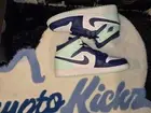 Nike Air Jordan 1 Mid Mystic Blue Mint Foam Sz 6.5 GS 8 Women 554725-413