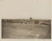 REPRINT OF ORIGINAL WWI PHOTO OF GERMANS BOMBING MONCHY