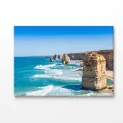 Twelve Apostles Island With Ocean Print 100% Australian Made 180x120cm (Stretched Canvas)