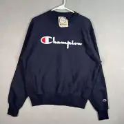 NWT! Champion Reverse Weave Sweater Adult Small Blue Crewneck Sweatshirt Mens