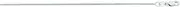 [JewelryWeb] 14k White Gold 1.0mm Sparkle Cut Gourmette Chain With Lobster Clasp Necklace 51 Centimeters Chain-Necklace for Women and Men