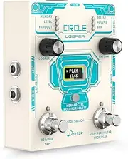 Donner Guitar Looper Pedal with Drum Machine, 40 Slots 160 mins Looping Time Stereo Loop Pedal, 110 Drum Grooves, Tap Tempo, Fade Out - Circle Looper