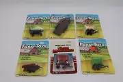 Lot Of 6 1986 ERTL Farm Toys 1/64 Trailers Spreaders HTF Colors!! NEW Sealed