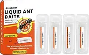 ant Bait Stations - Liquid Traps, 4 Pack 10ml Each | Safe for Pets, Effective Control for Home, Garden, Kitchen, Garage, Farm, Yard, Attic, Basement, Colony Removal Solution