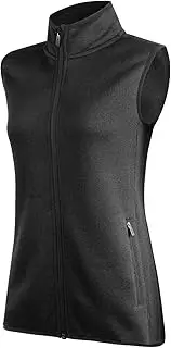 [SPOEAR] Zip Up Womens Vest with Zipper Pockets Athletic Sweater Fleece Vest Sleeveless Sweater Jacket