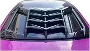 Compatible for Lexus IS250 IS300 IS350 2006-2011 Gloss Black Rear Windshield Sun Vent Louver Cover ABS Plastic Back Window Shutters 4 Doors