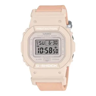 【CASIO 卡西歐】自然柔和環保意識方形腕錶 櫻花粉40.5MM(GMD-S5600CT-4)