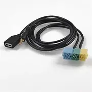 Fit for Kia Sportage for Hyundai for Kia Sportage Car Video Audio Mp3 AUX USB + 3.5mm Cable Adapter Plug