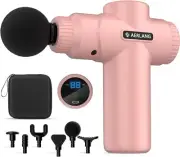 Mini Massage Gun-Pink，Muscle Deep Tissue Massager Gun, Handheld Percussion Massa