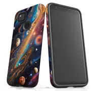 For Google Pixel 4a Tough Protective Cover, Planets Of The Universe