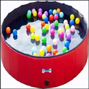 V-HANVER Dog Pool Pets Bathing Tub Plastic Wading Kiddie Pool