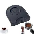 Small Silicone Coffee Tamper Mat, Black, Anti-Slip Espresso Tamper Mat