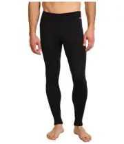 Hot Chillys 168809 Mens Chamois Ankle Tights Baselayer Black Size 2X-Large