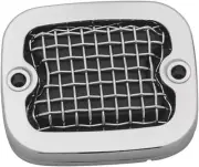Kuryakyn Chrome Mesh Master Cylinder Brake Cover For HD Fatboy FLSTF 2006-2014