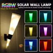 1/2PK LED Landscape Solar Power Outdoor Garden Path Solar Wall Light Waterproof