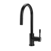Klaas - Stainless Steel Kitchen Mixer Tap - Satin Black Finish - with Pull-Out