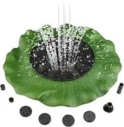 Solar Water Fountain - Bird Fountain Water Pump | Bird Bath Powered Features Fountain | Lotus Outdoor Fountain | Solar Fountain Pump for Garden, Ponds, Fish Tank and Aquarium Decoration